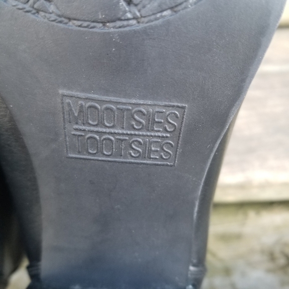 Vintage 90s y2k Bratz Lace Up Square Toe Chunky Heel Black Ankle Boots Booties - Picture 10 of 11